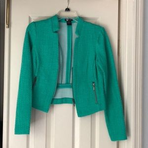 sloosh mint tweed Structured jacket